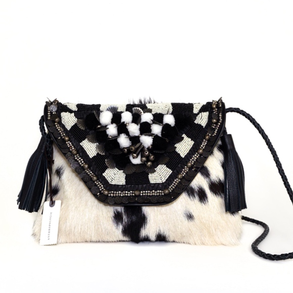 Anthropologie Handbags - Anthropologie IbBan Cowhide leather crossbody bag